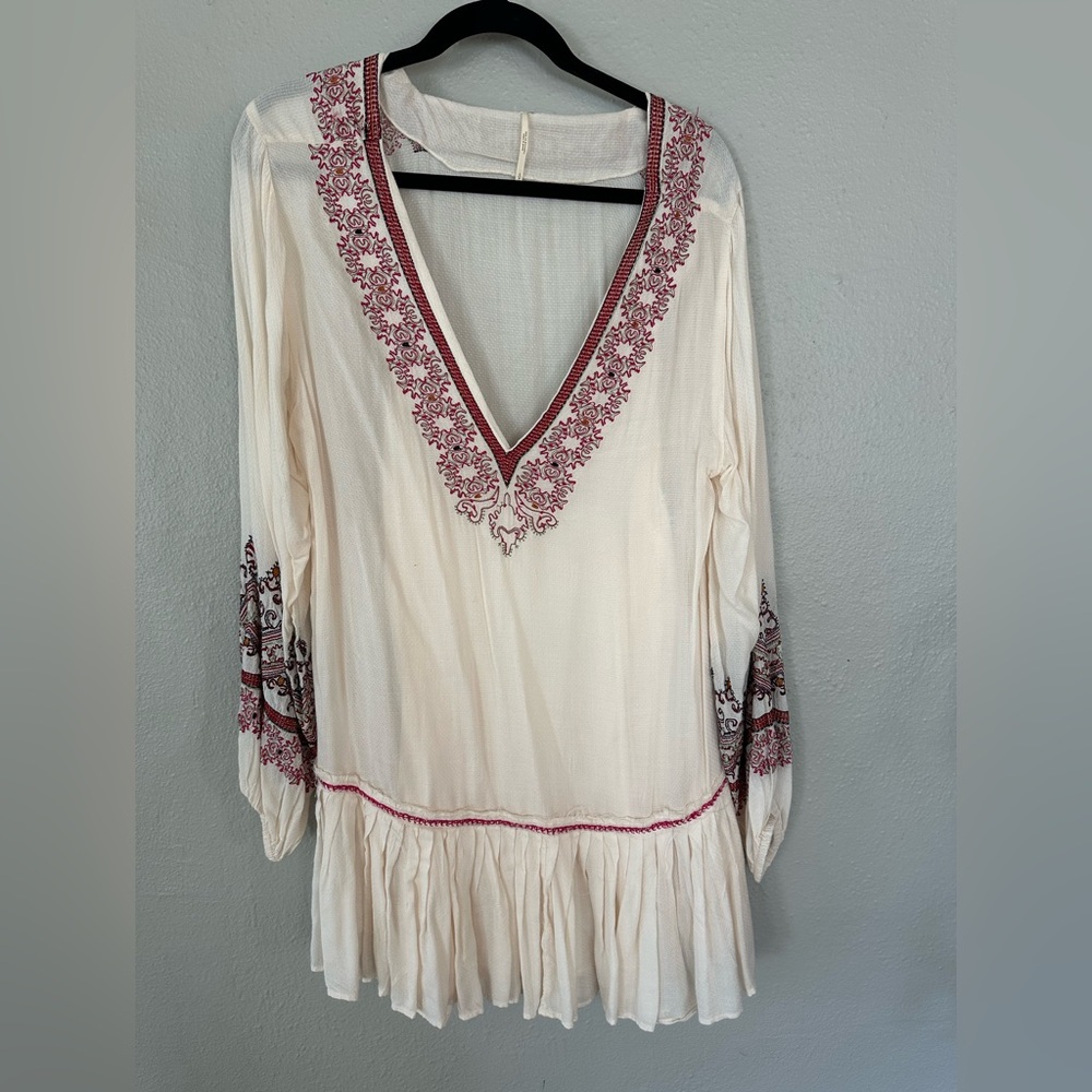 Free People Dress with Built-in Removable Slip Dress and Pockets Small